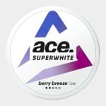 ACE Berry Breeze Low nicotine pouches - light berry freshness in mild strength available in Laos