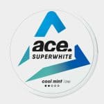 ACE Cool Mint Low nicotine pouches - gentle mint cooling in light strength available in Laos