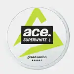 ACE Green Lemon nicotine pouches - zesty lemon citrus freshness from Swedish quality in Laos