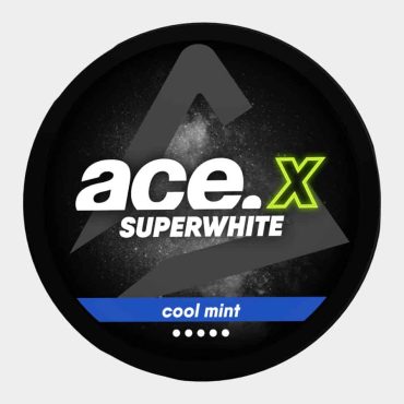 ACE X Cool Mint nicotine pouches - extra strong cooling mint intensity in Laos