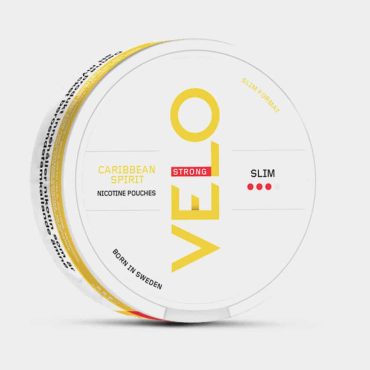 VELO Caribbean Spirit Strong nicotine pouches - exotic Caribbean spice blend extra strength Laos