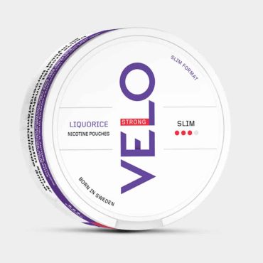 VELO Liquorice Strong nicotine pouches - bold classic liquorice extra strength Swedish Match Laos