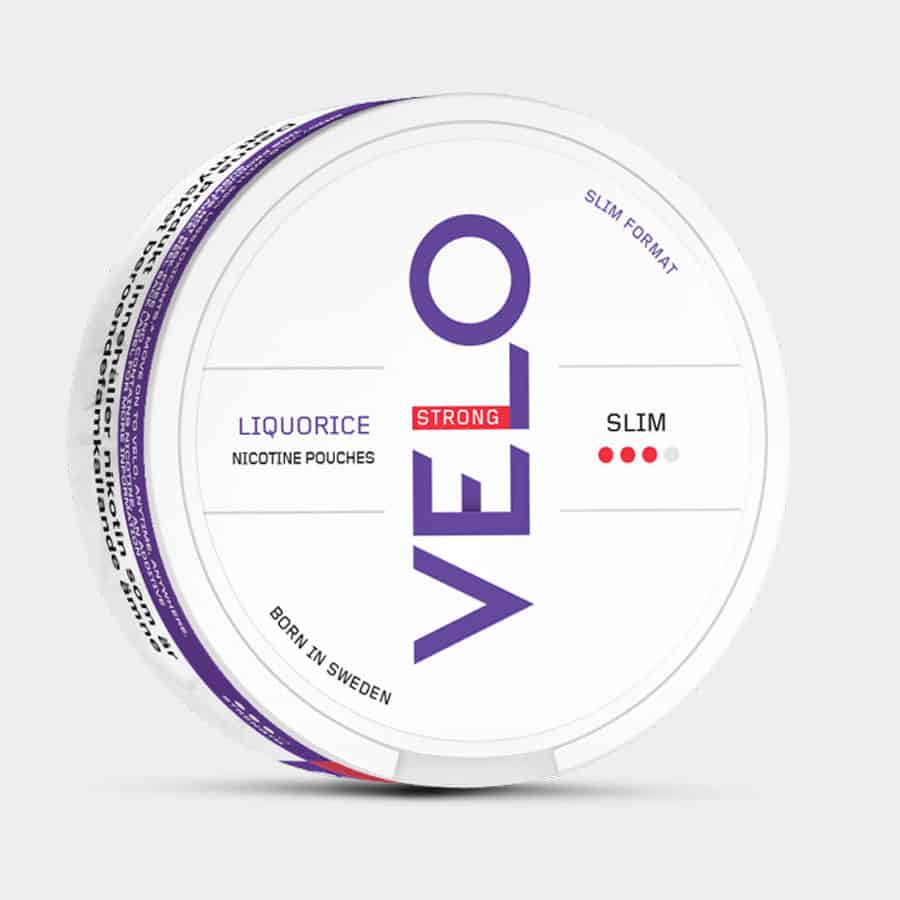 Velo Liquorice Strong 1 Velo Liquorice Strong Nicotine Pouches - Bold Classic Liquorice Extra Strength Swedish Match Laos
