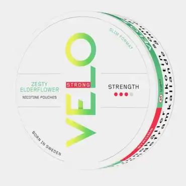 VELO Zesty Elderflower nicotine pouches - floral elderflower with bright citrus notes Laos