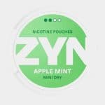 ZYN Apple Mint 3mg nicotine pouches - crisp apple with cool mint in light strength American precision Laos