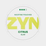 ZYN Citrus Slim 9mg nicotine pouches - vibrant citrus zest in slim strong format Laos